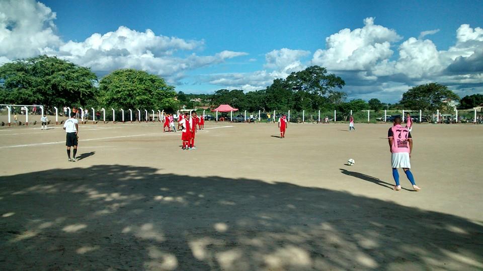 Jogo da tarde de domingo em que a equipe do Juventude venceu a do Riacho Seco.