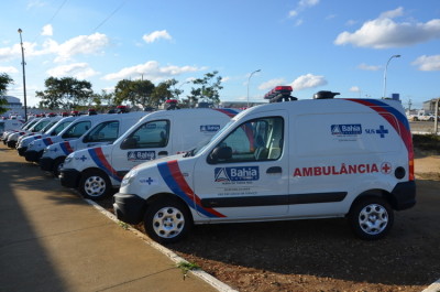 ambulancias que sera entregue pelo governado da bahia